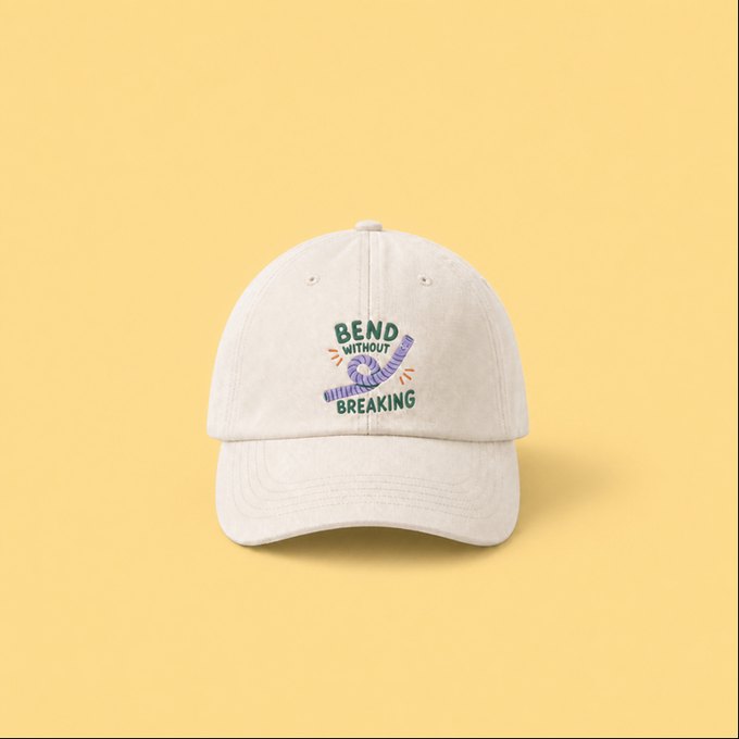 Bend Without Breaking embroidered cap